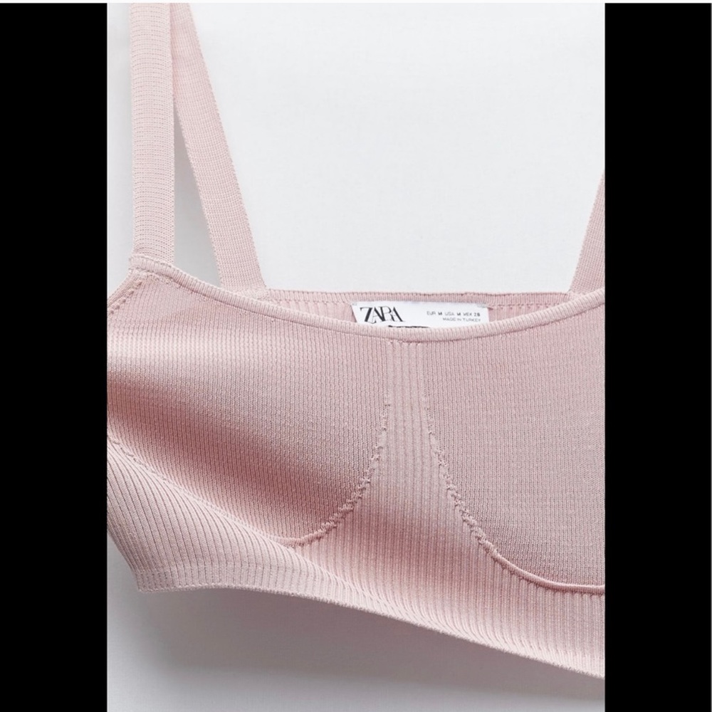 ZARA Ribbed Knit Top - Picture 5 of 5